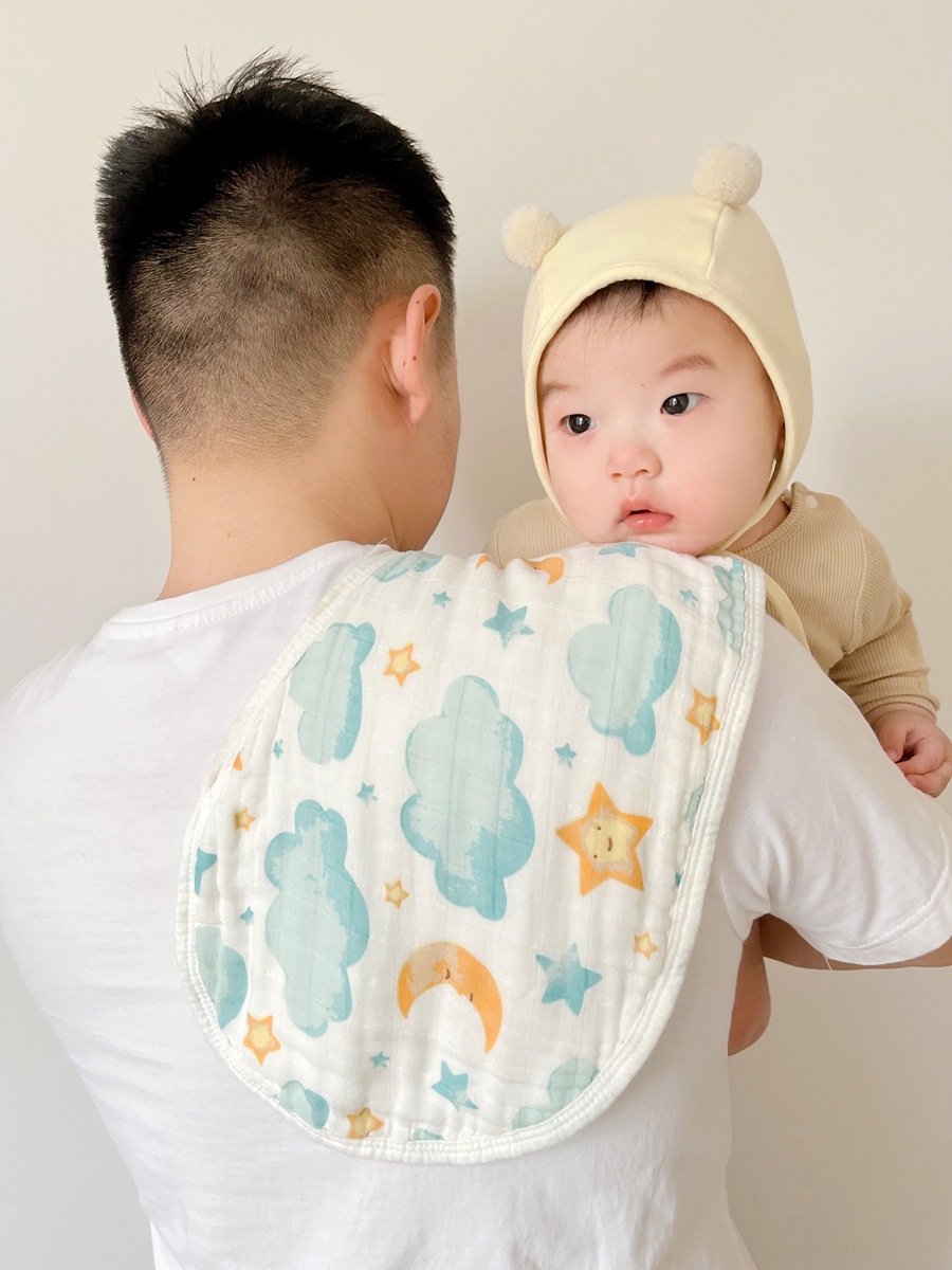 Class a baby saliva towel bamboo cotton gauze bib bib baby products baby shoulder pad anti-overflow milk burp towel