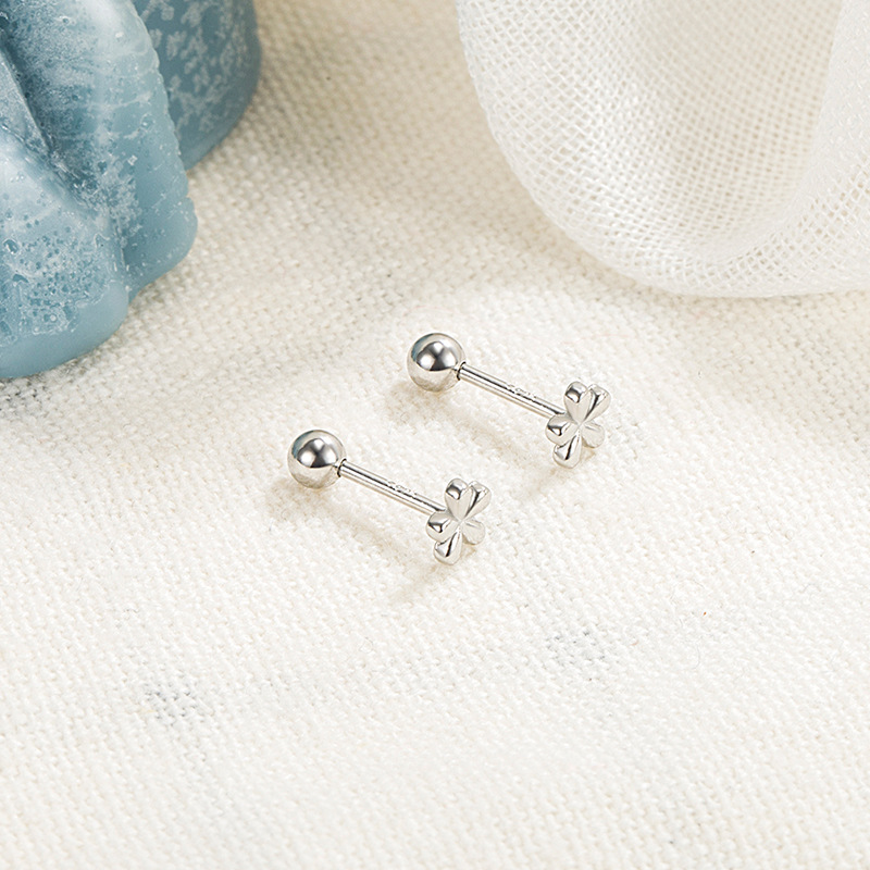 Simple flower ear bone Stud Summer screw twist 2022 new trendy ear piercing cool high-grade earrings earrings earrings