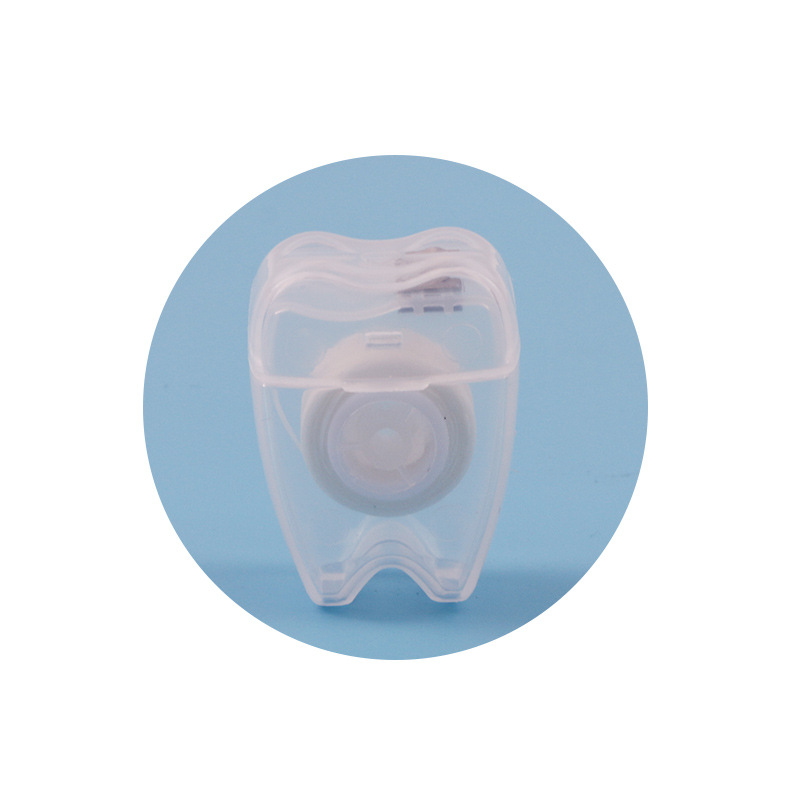 Factory spot supply dental floss box adult tooth cleaning disposable soft filament 13 m tooth-shaped dental floss box