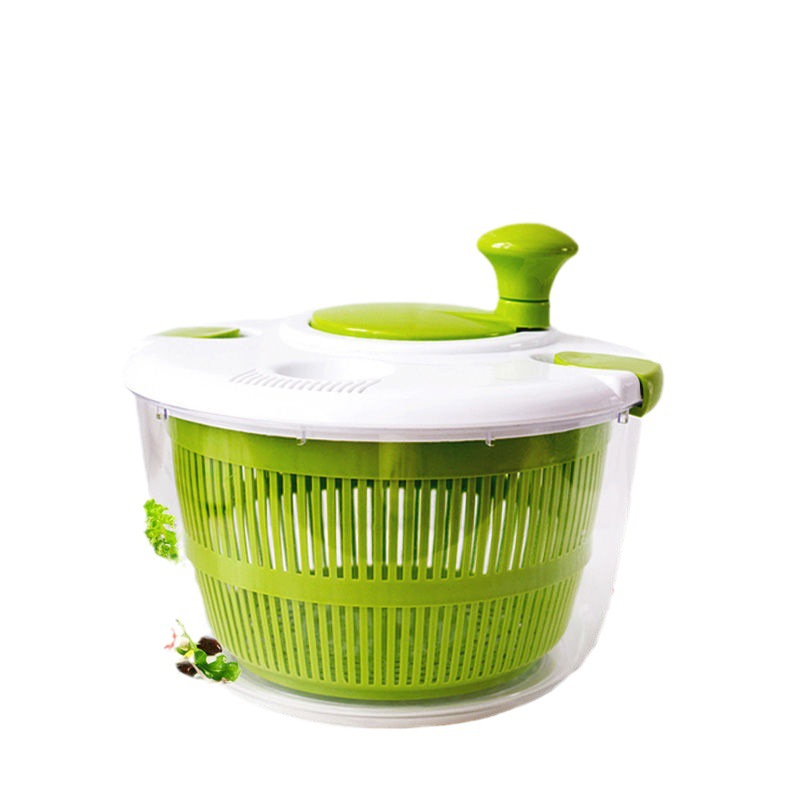 Dried Vegetable Basket Dehydrator Large Vegetable Washing Basin Manual Shake Dryer Creative Kitchen Fruit Drain Basket