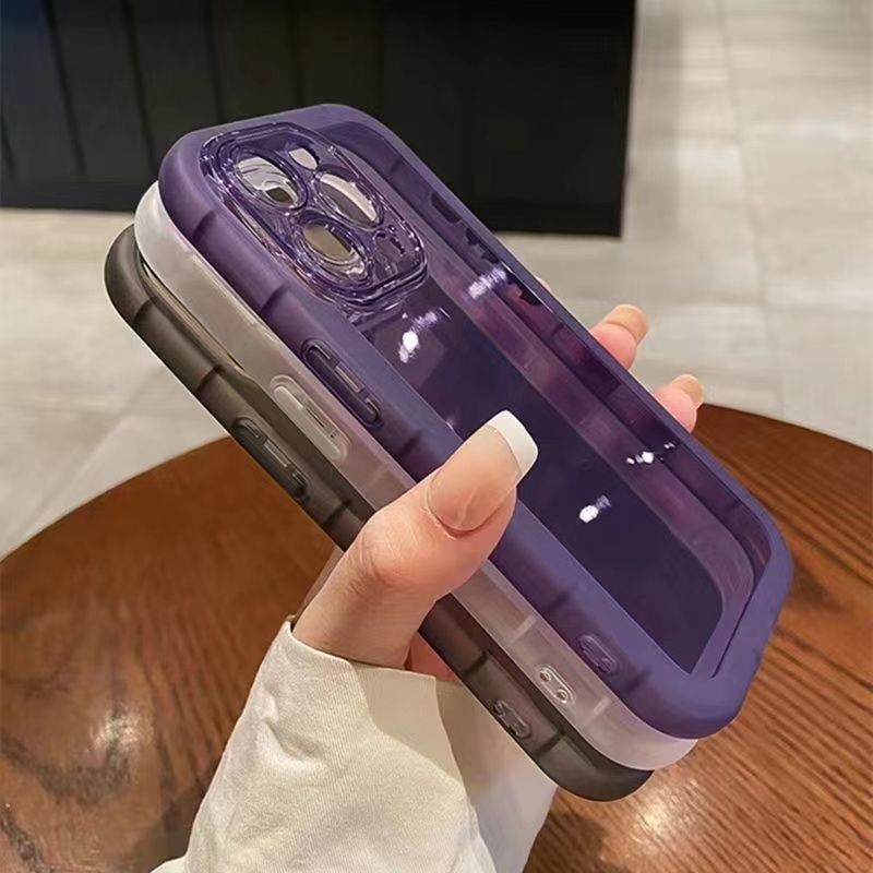新款網紅透明氣囊蘋果14手機殼iPhone13promax高級12/11適用xr/8p