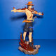 One piece exhibition arm cross ace hand-made cartoon model case toy ornaments