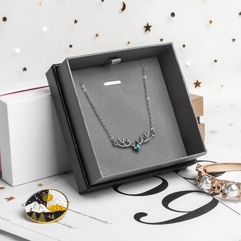 Jewelry box heaven and earth cover ring earrings necklace box bracelet jewelry packaging carton spot wholesale