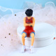 Large-Blue Ball Boy-Black Hair-Plastic