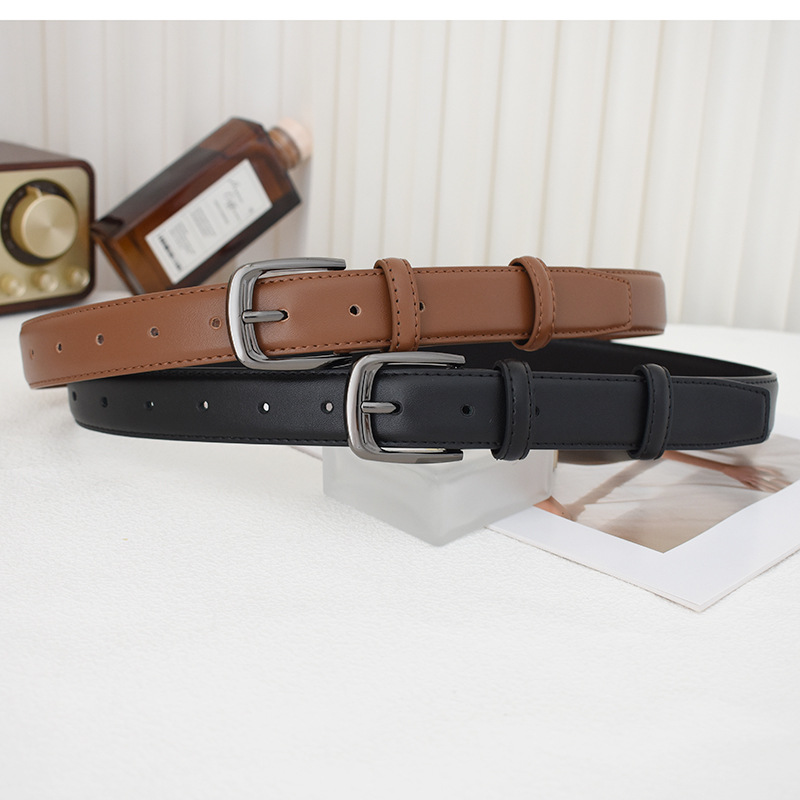 Belt men's casual black belt Women's retro pin buckle jeans pants belt student High sense pants belt fashion wholesale