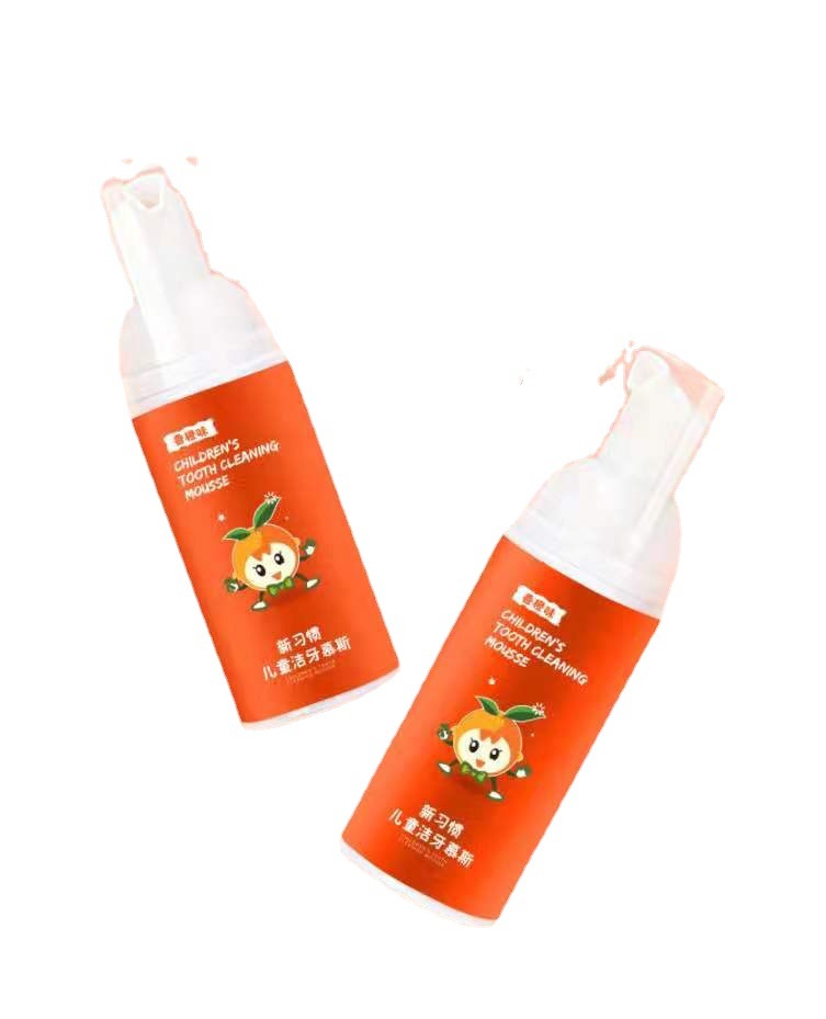 Clean teeth mousse children fruit flavor press type foam mother and baby products store manufacturers wholesale