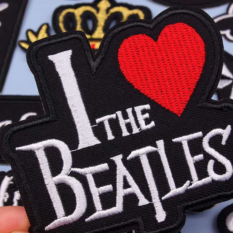 Washable iron-free black self-adhesive embroidery badge cloth paste down jacket patch to decorate holes (1)