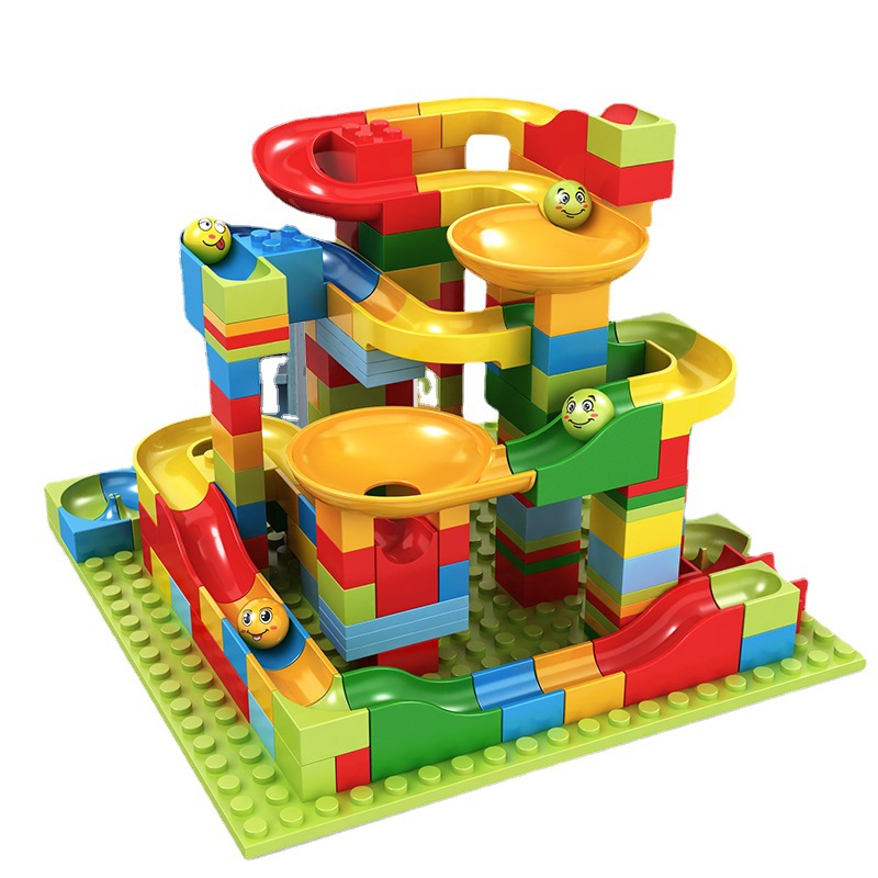 Compatible with Lego bricks ball assembly particles 3-6 years old boys and girls slide blocks children's educational toys cross-border