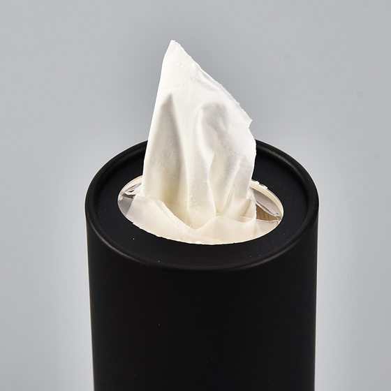 Car-mounted Tissue Tube Evacuation Paper Customization Restaurant Car Simple Solid Color Creative Advertising Tissue Tube Paper Towel Customization