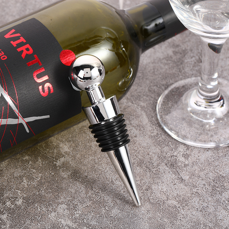 Simple and innovative wine stopper champagne stopper sealed Fresh round head tapered wine stopper