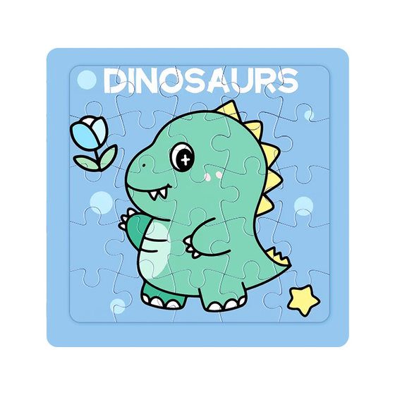 16-piece cartoon flat puzzle wholesale baby early education puzzle development boys and girls young children building blocks puzzle