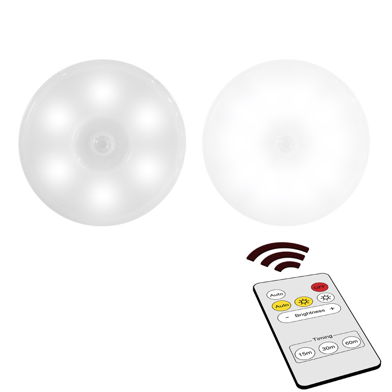 Remote control night light induction magnetic charging remote control one-button light feeding lamp bedside blind box cabinet lamp cross-border hot sale