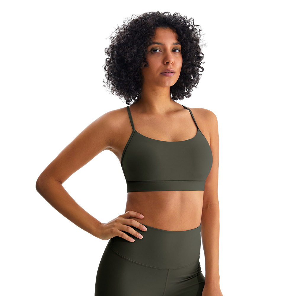 Sports Underwear Women's Running Fitness Outer Wear Smooth Touch Bra Beautiful Back Branding Breathable Quick-drying Yoga Vest