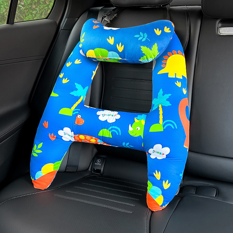 Children's car headrest cartoon car pillow rear neck pillow car pillow car sleeping artifact interior supplies_voghion.com