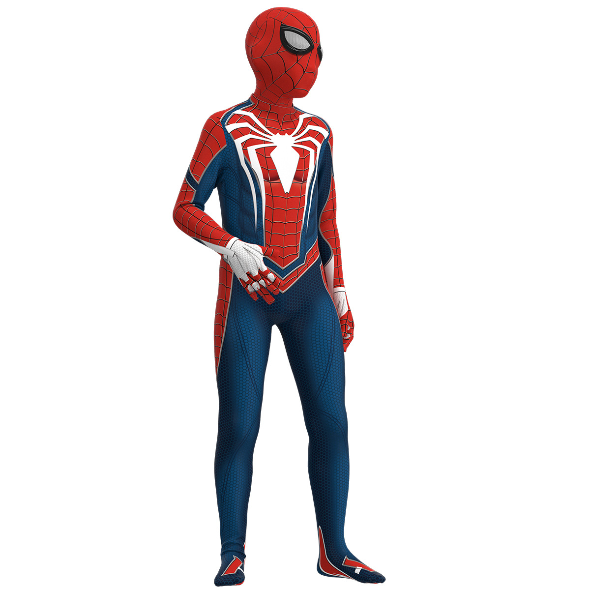 White Spider-Man clothes children Boy Cartoon Summer boy clothing quick-drying toy tight jumpsuit suit