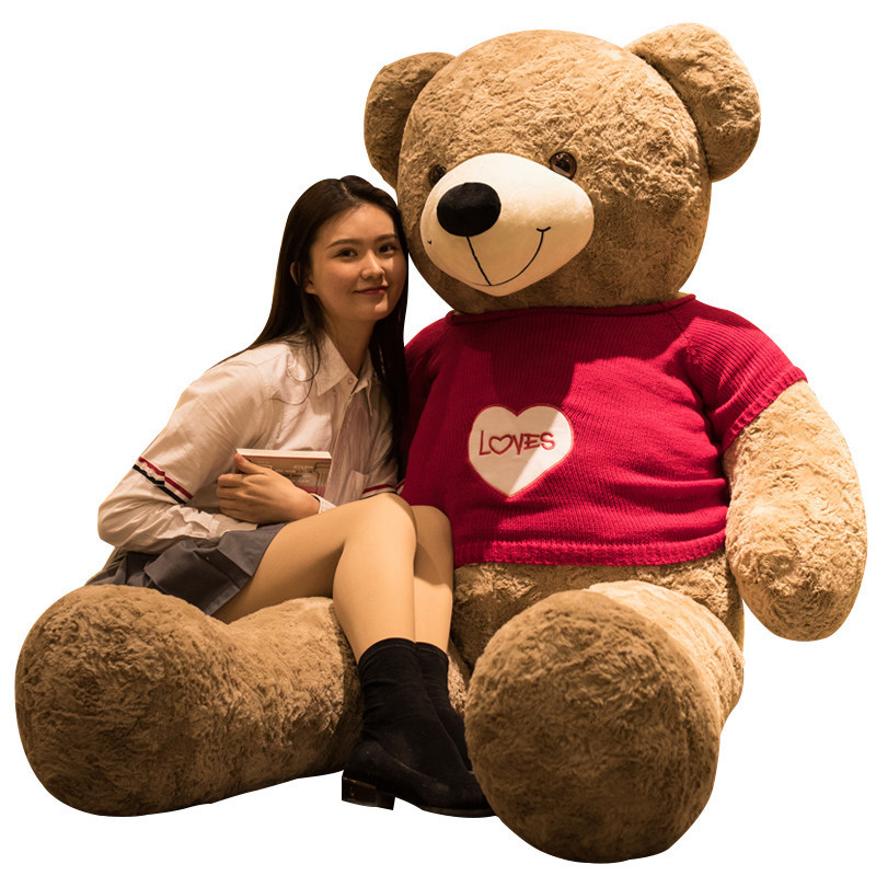 Oversized Teddy Bear Doll Plush Toy Bear Doll Valentine's Day Gift for Girls Dressing Bear
