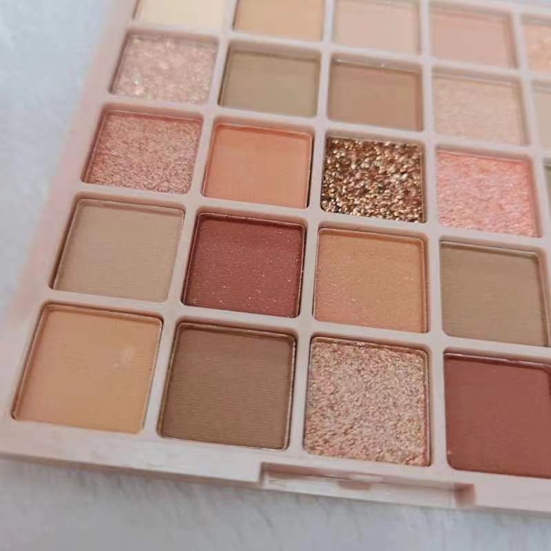 In stock 25 color eyeshadow plate pearlescent Matt earth color glitter student cheap eyeshadow