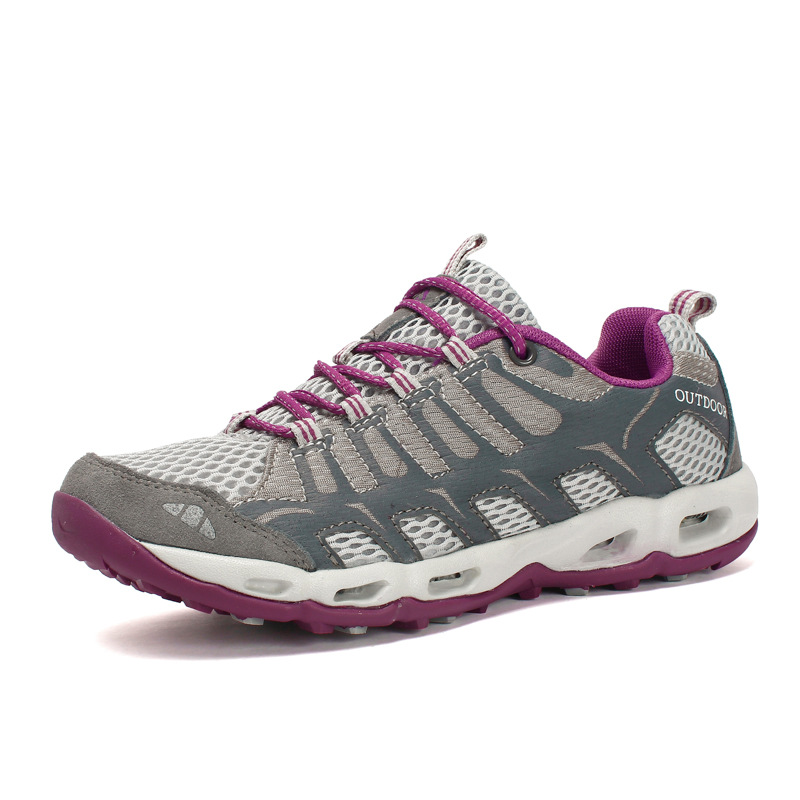 6126 men's and women's upstream shoes outdoor sneaker spring and summer mesh surface lightweight non-slip breathable off-road running hiking shoes