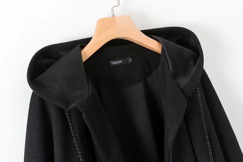 Dunklen stil Europäischen und Amerikanischen herbst und winter mit kapuze langen umhang mantel mode lässig frauen kleidung 22 neue lose wolle schal_voghion.com