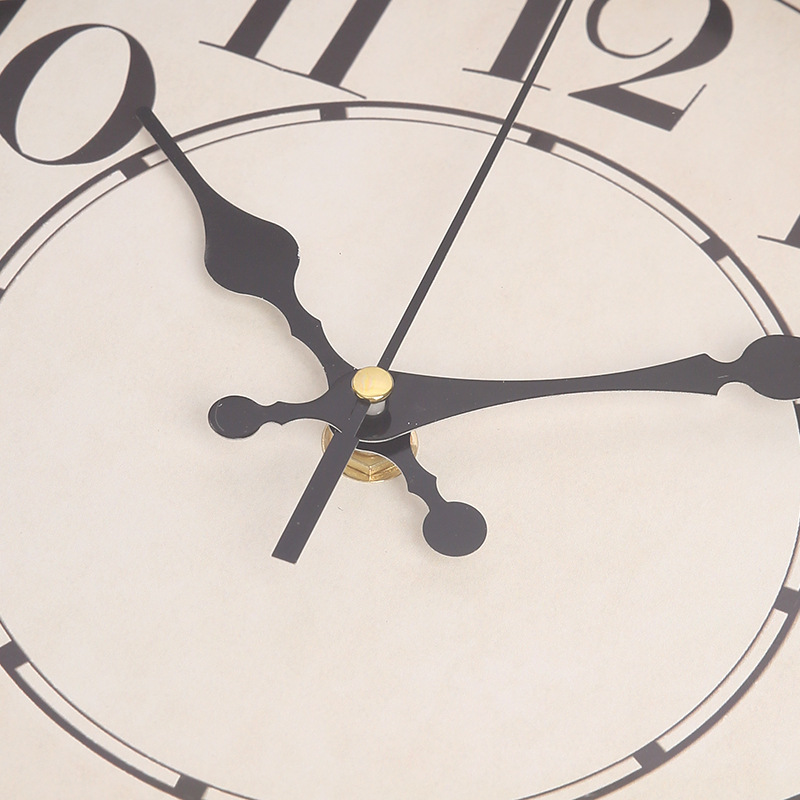 12 inch retro clock wall clock living room bedroom fashion brush gold fade creative clock Wall watch silent quartz clock