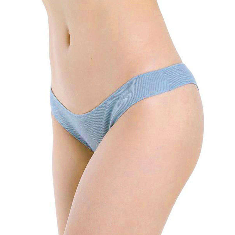 Cotton Women's Underwear Brazil Pants Threaded T-shaped Low Waist Girls Sexy Thong panties Amazon Good Elastic
