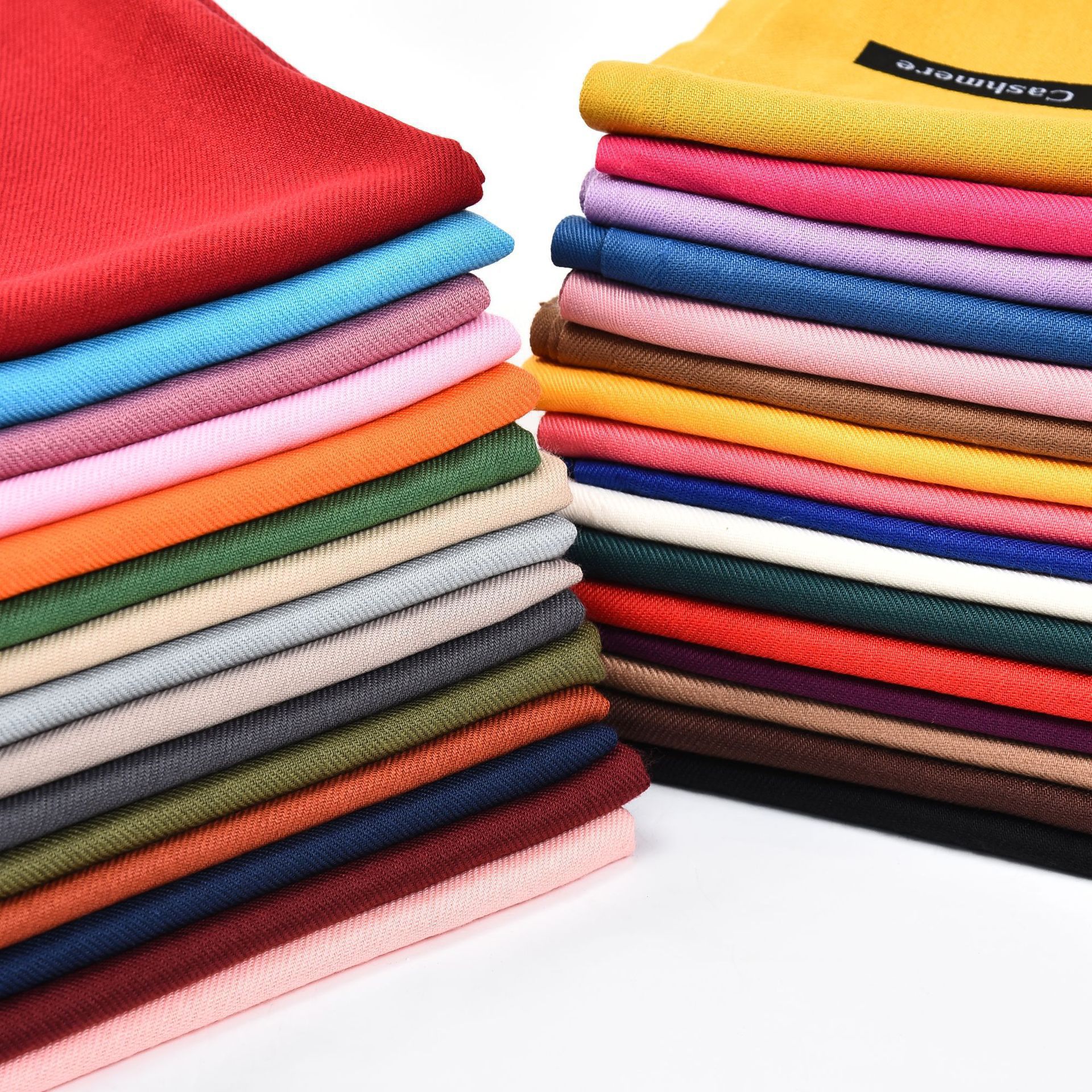 Women's cashmere scarf winter 2023 new pure color Korean style shawl annual meeting gift with logo red scarf printing
