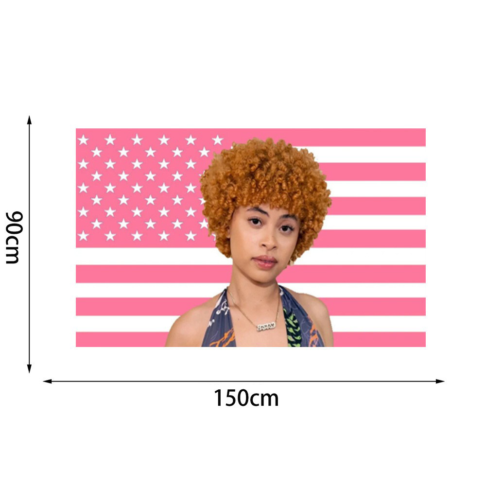 Ice Spice flag 3x5ft Ice Spice Flag Room Background Decoration TEMU Cross Border Flag