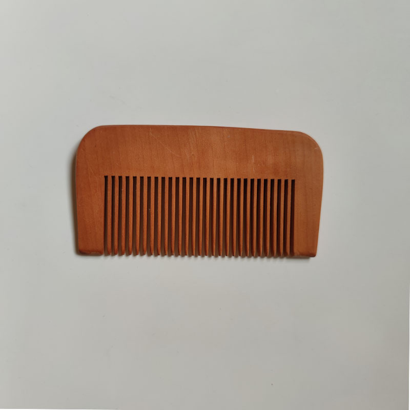 Wooden comb peach comb advertising small wooden comb hairdressing portable comb gift for giving people fixed lettering LOGO wooden comb
