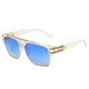 Transparent frame gradient blue