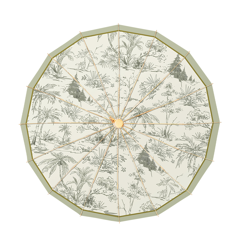 16-bone umbrella large wind-resistant reinforced vintage umbrella rain and rain dual-use women's folding advanced sun umbrella sun protection double umbrella
