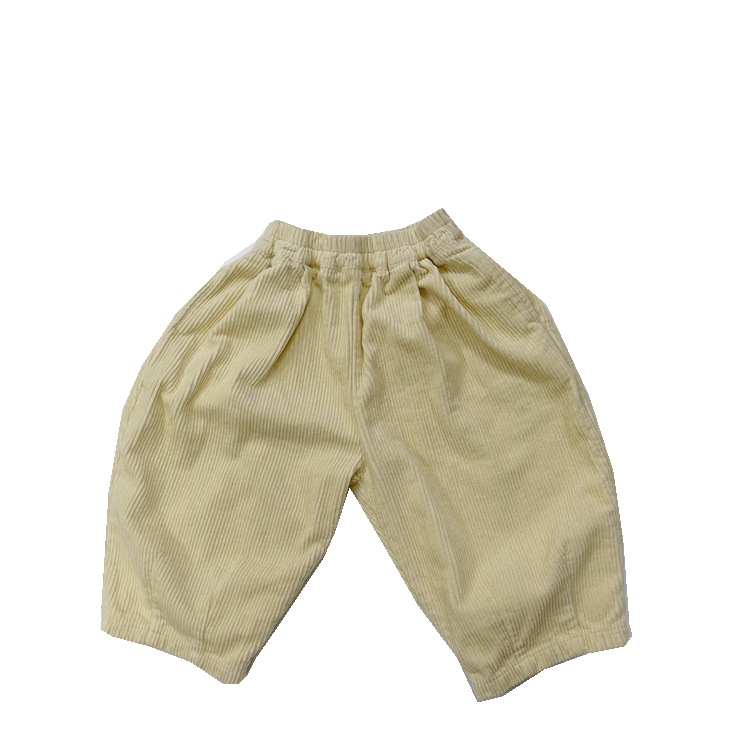 Children's Corduroy Trousers All-match Autumn New Boys and Girls Korean Style Japanese Style Slim Velvet Casual Pants Trendy Radish Pants