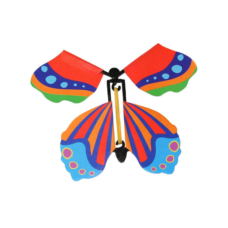 Cross-border tremolo Net red magic flying butterfly Magic Butterfly new strange children's elastic magic props toys
