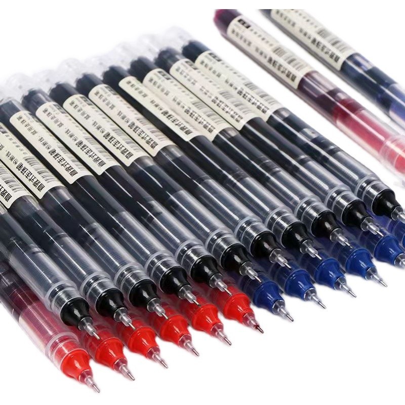 Direct Liquid Ball Pen 0.5mm Gel Pen Quick-drying Pen for Students Carbon Pen Water-based Direct Liquid Pen Signature Pen