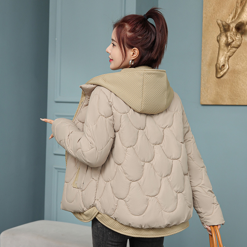 deux pièces Lusi même style veste chaude vêtements en coton vêtements d'hiver pour femmes petit nouveau court style coréen manteau de pain ample veste_voghion.com