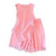 French Sweet and Spicy Style Top Set Women's Pink Tassel Knitted Small Camisole Vest + High Waist Wide Leg Casual Shorts