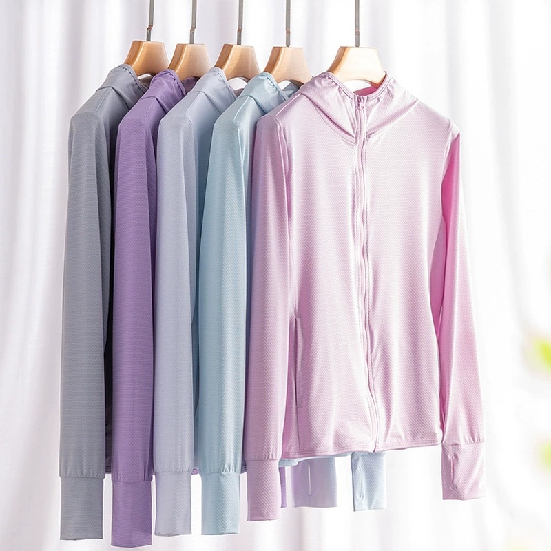 U family with sunscreen clothing men's and women's anti-ultraviolet couple knitted skin clothing Net Red live with goods can be printed logo