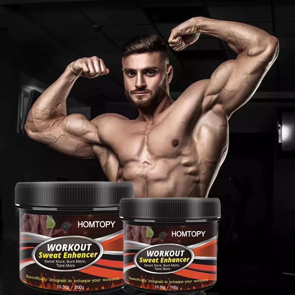 HOMTOPY cross-border bottled men's abdominal muscle cream fitness shaping strengthening abdominal muscle cream oil cream