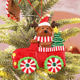 Cross-border new Christmas tree ornaments car a variety of manufacturers selling Christmas soft clay scene layout pendants