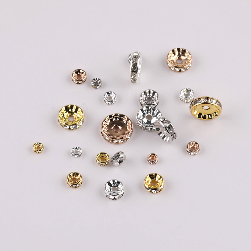 金色のストレートエッジドリルビーズdiyアクセサリー材料ビーズカラーブレスレット|undefined