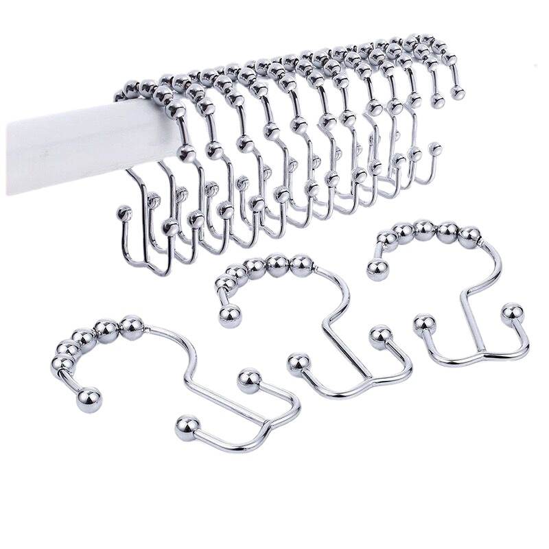 Iron Shower Curtain Hook Mountain Hook Shower Curtain Hook Curtain Hook Household Stainless Steel Mountain-shaped Double-sided Hook