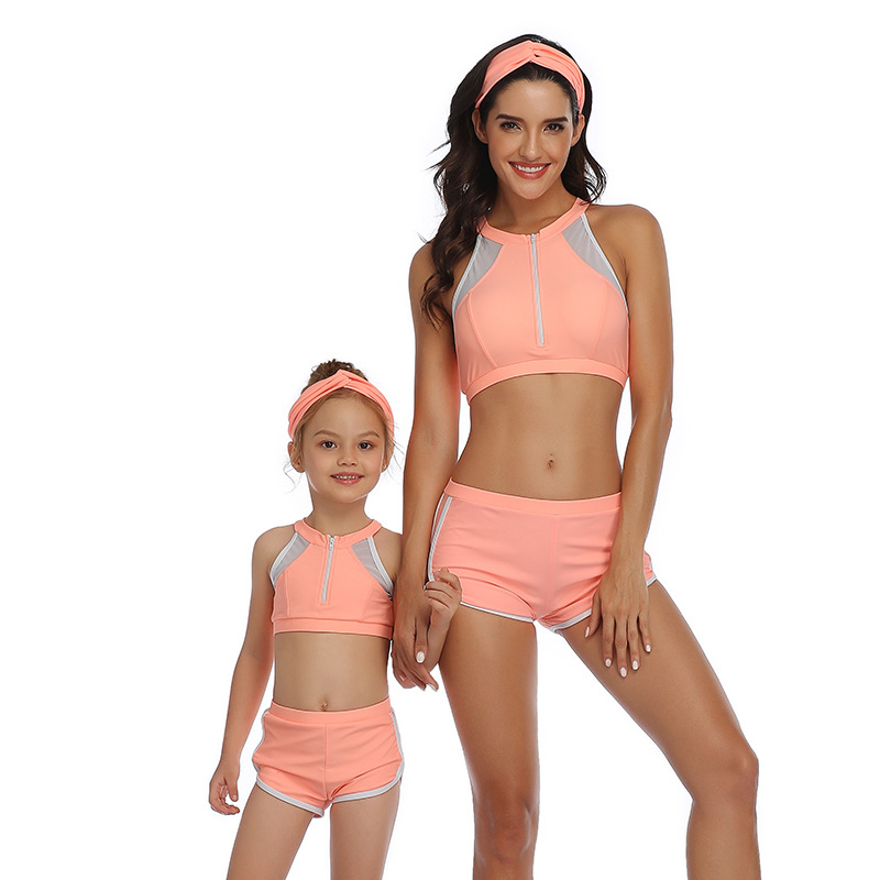 Hi fish cross-border style sports parent-child swimsuit European and American swimsuit Amazon new bikini manufacturers supply