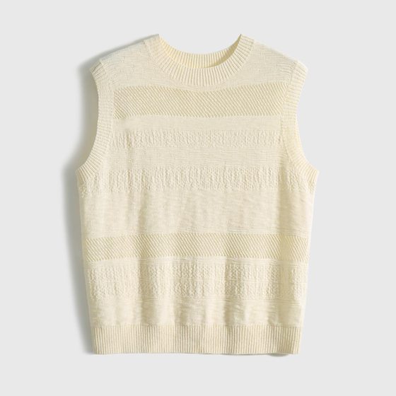 Heavy-duty embossed jacquard hollow-out short-sleeved T-shirt women's summer New loose thin sweater ice silk camisole