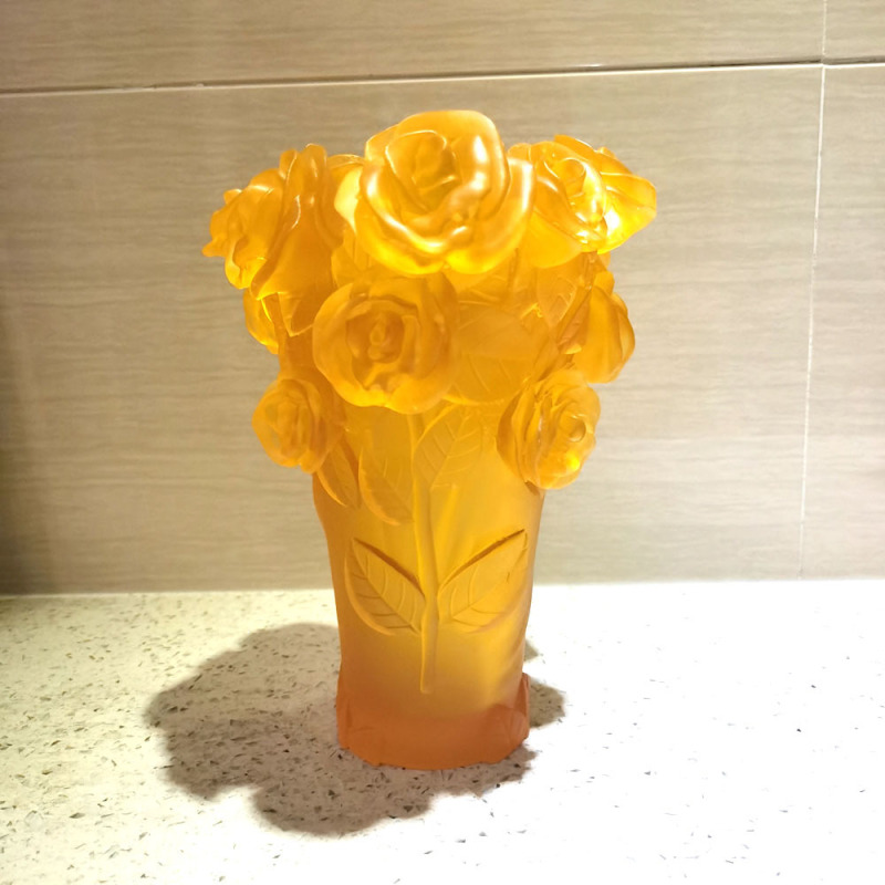 メーカー直売中東工芸品水晶香炉家庭プレゼント水晶瑠璃花瓶香薫置物|undefined