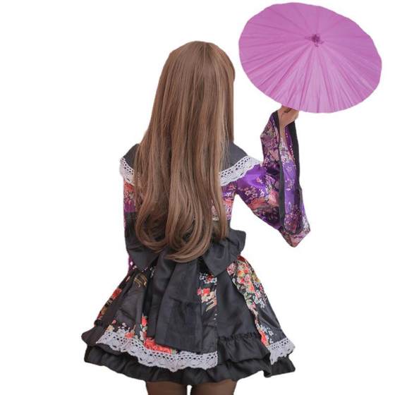 Maid cosplay anime costume bliss pure earth house dance Japanese style flower Kui performance costume improved kimono ancient costume sexy