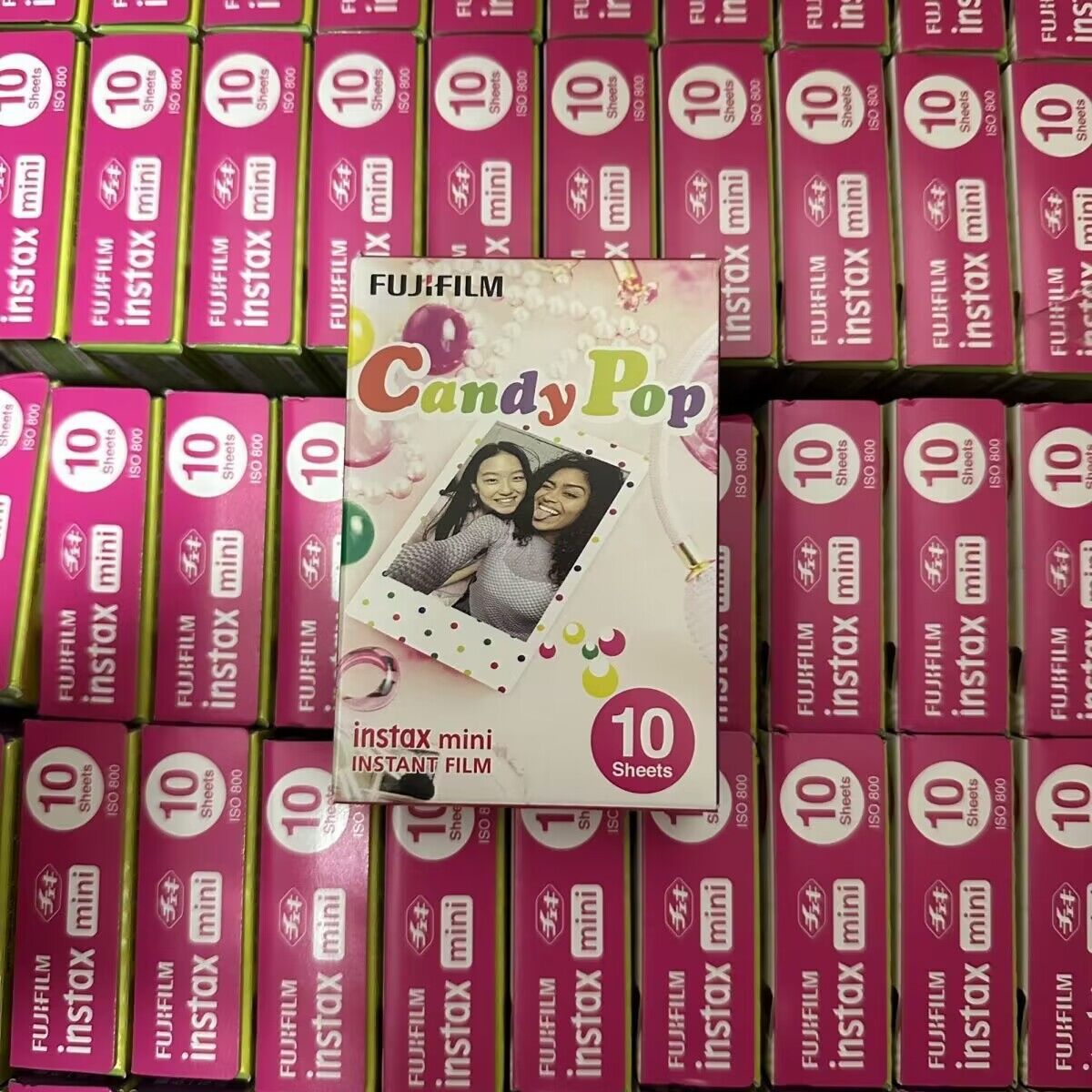Spot Fuji Polaroid photo paper 3 inch rainbow black edge candy photo paper Polaroid film