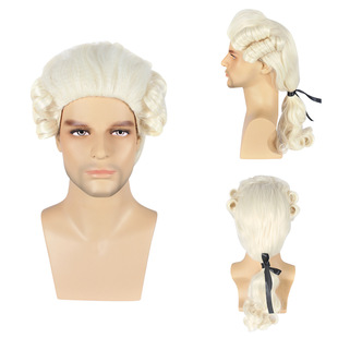 Raptor Squad and Hallie Quinn Clown Female Big Braid Ponytail Judge Lawyer cos Style Wig
