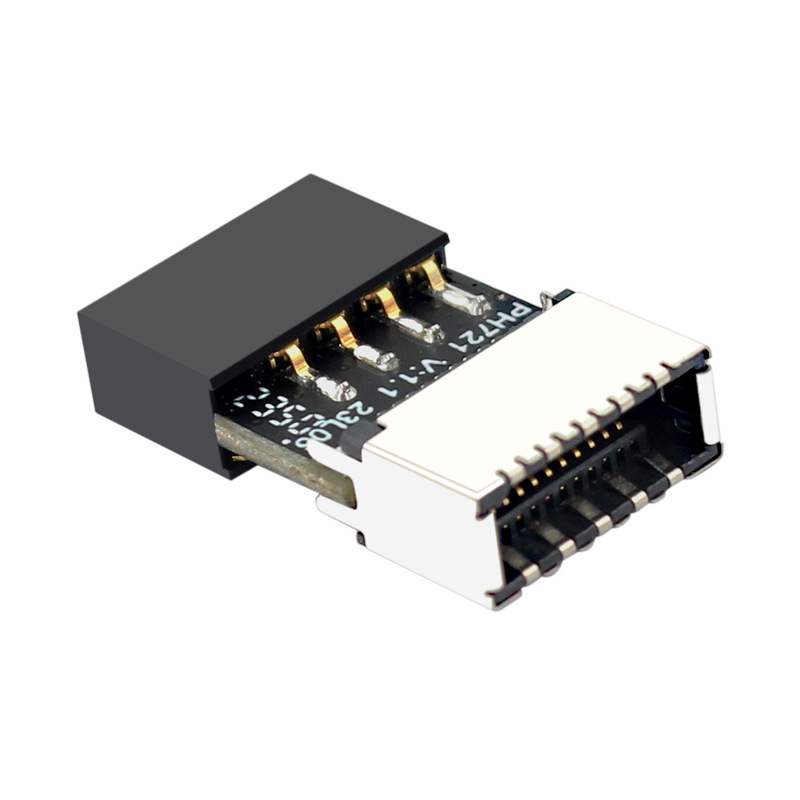Motherboard USB2.0 9PIN male to TYPE-E female adapter chassis TYPE-C socket 9pin PH721