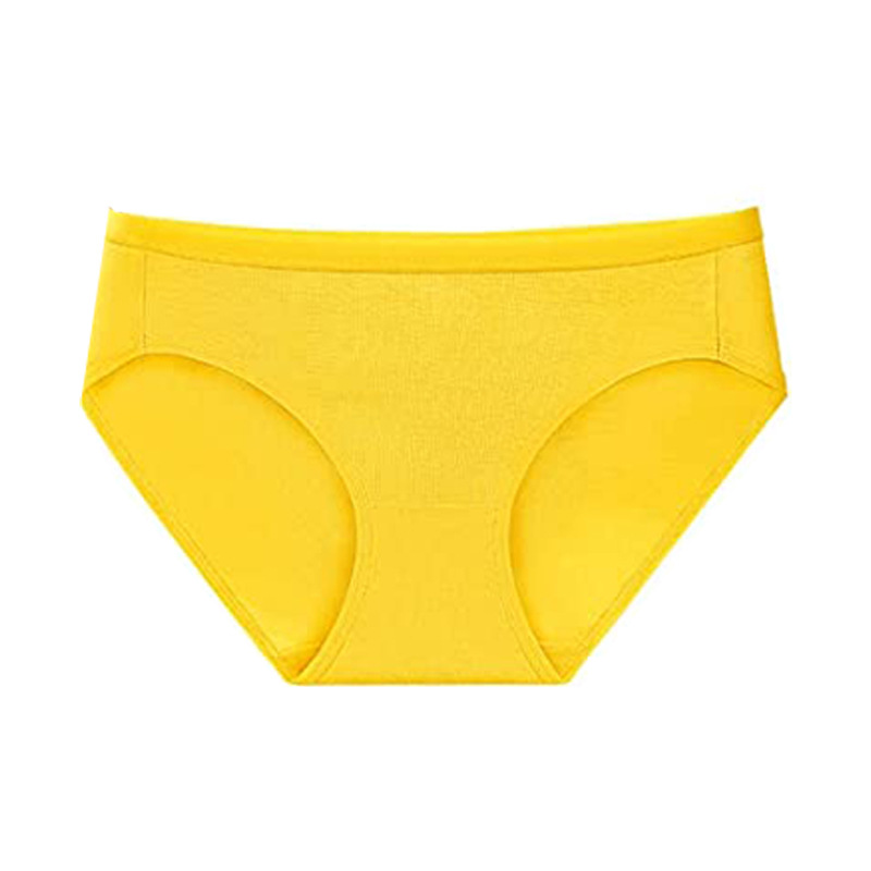 Underwear European and American plus size women's briefs cotton breathable skin-friendly all-inclusive hip mid-waist sexy bikini factory wholesale