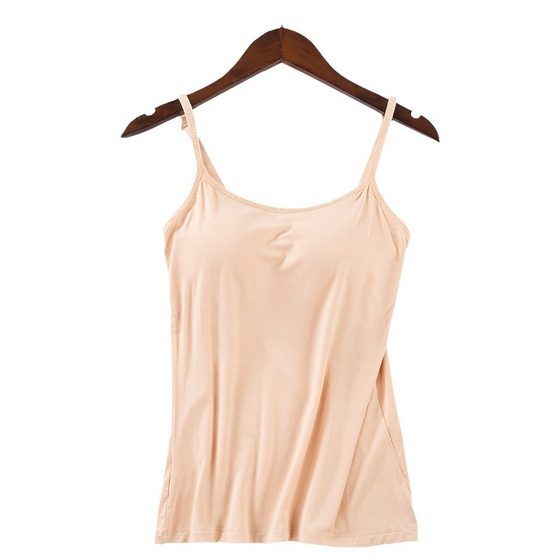 Modal women's wireless one-piece camisole with chest pad upgraded yoga bottoming shirt underwear manufacturer batch