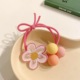 2# Rose Red Flower Hair ring